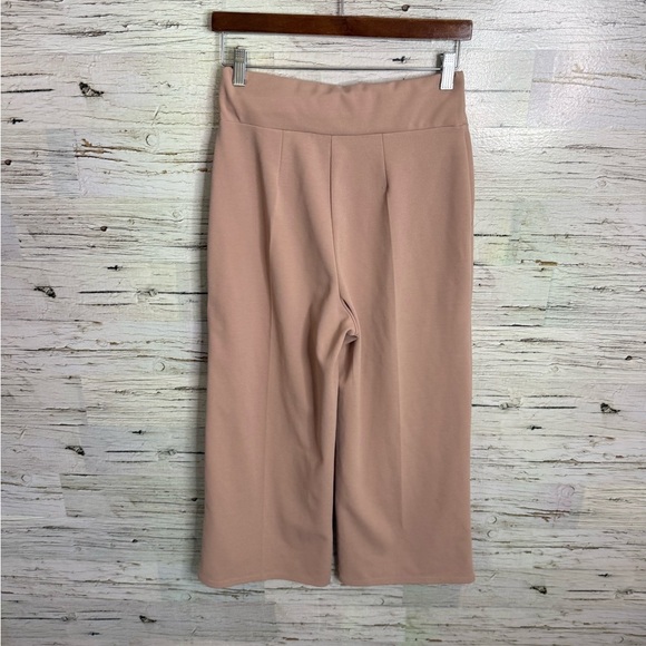 Miss Selfridge size 6 pink cropped Wide Leg Pants - Picture 7 of 8